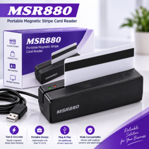 MSR880 Portable Magnetic Stripe Card Reader