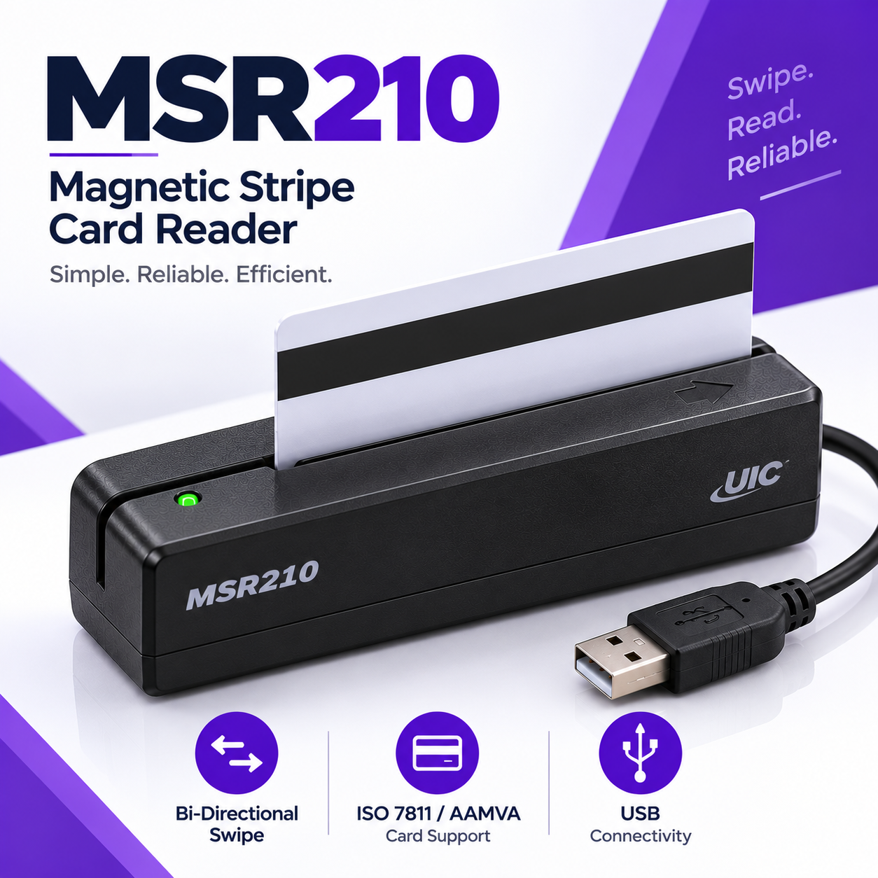 MSR210 Magnetic Stripe Card Reader
